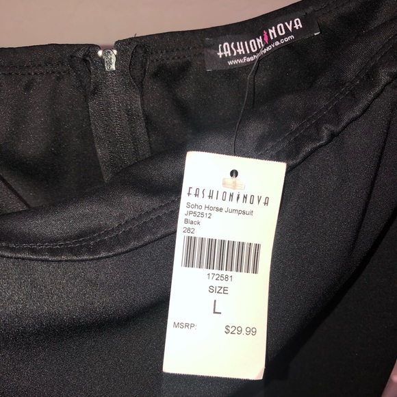 Fashion Nova Soho Horse Jumpsuit - Black - Picture 6 of 6